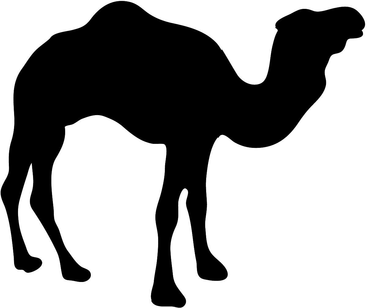 camels clipart black and white cars
