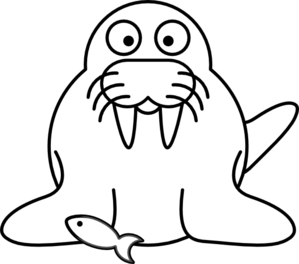 Cartoon Walrus Clipart