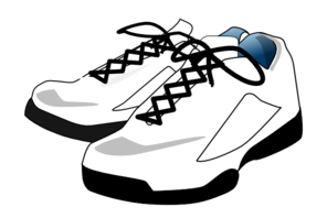 Free clipart gym shoes