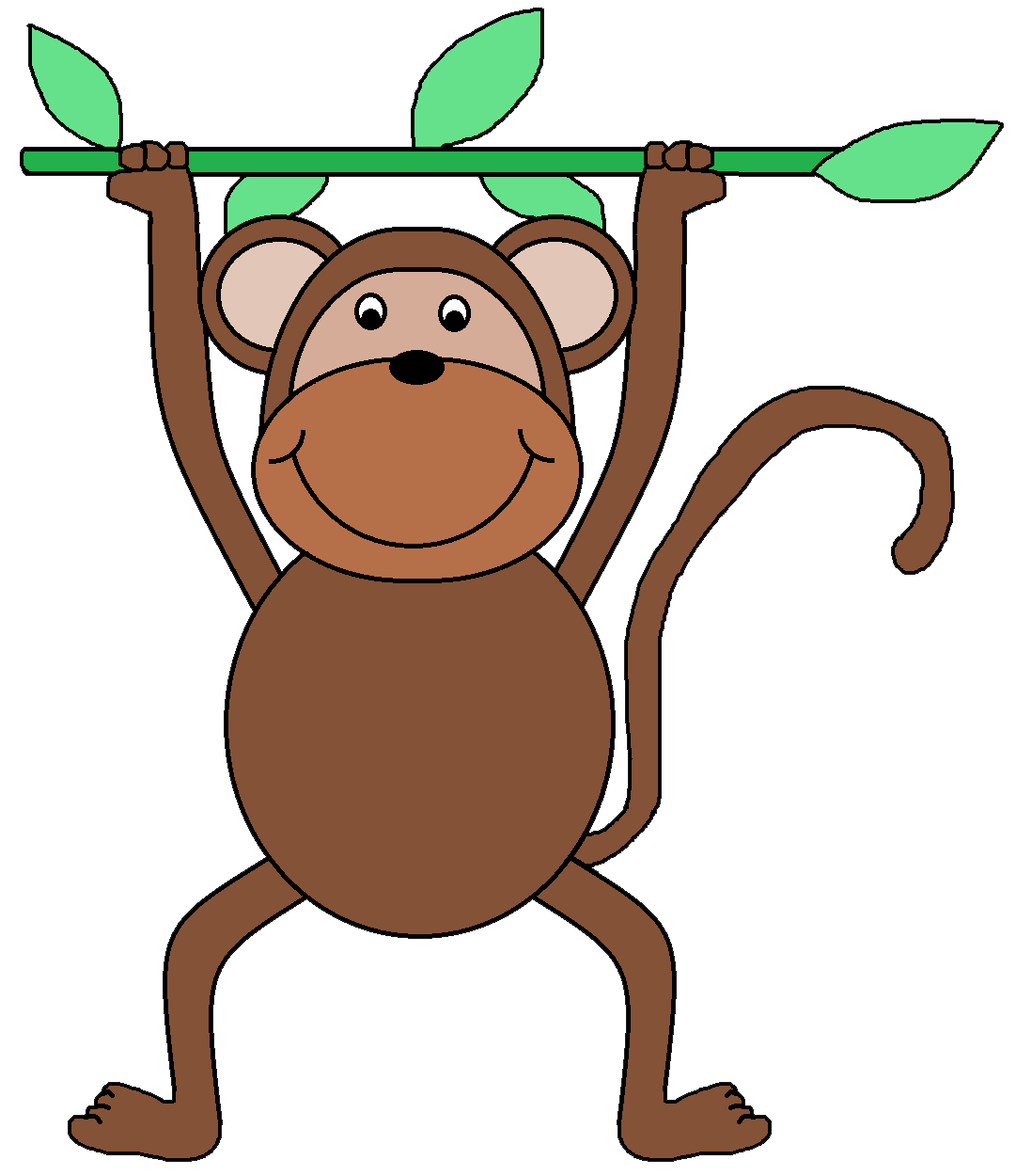 Swinging monkey clipart for your website | ClipartMonk - Free Clip ...