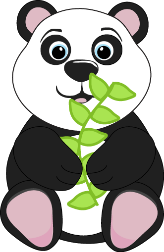 Cute panda clip art