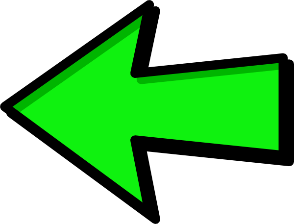 Green Arrow Left Clip Art - vector clip art online ...