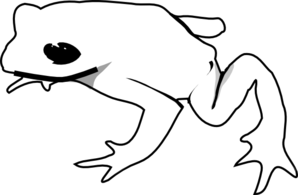 Frog Outline Animal Clip Art | High Quality Clip Art