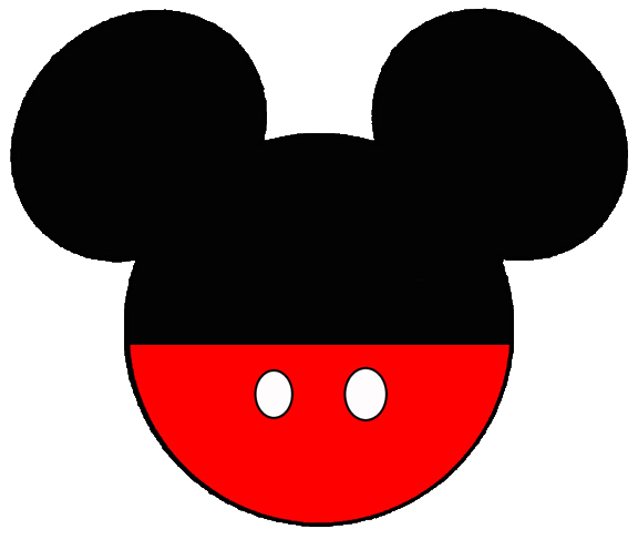 Mickey mouse silhouette clipart