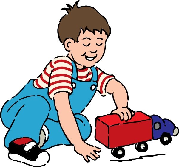 Young children playing clipart