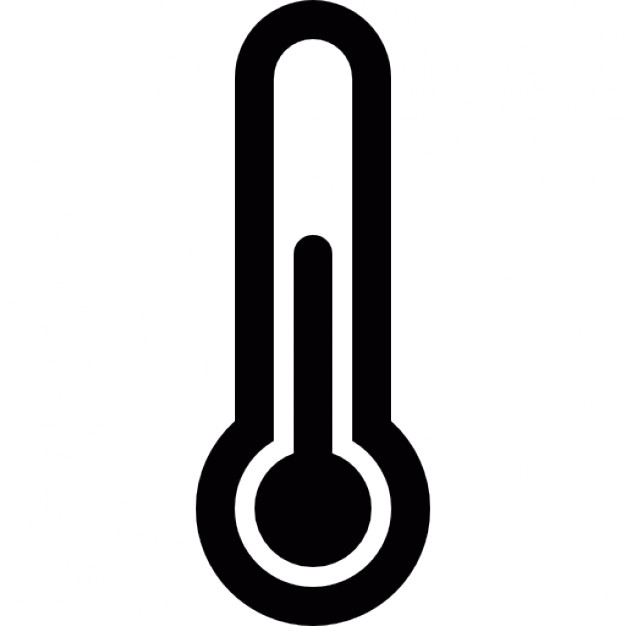 Temperature thermometer outline interface symbol Icons | Free Download