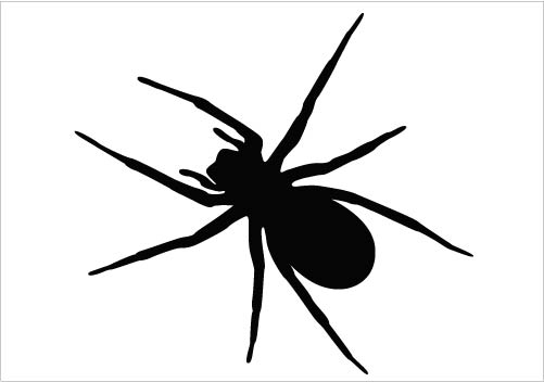 Spider silhouette clipart free