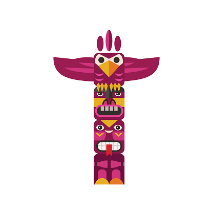 Totem Pole Clip Art, Vector Images & Illustrations