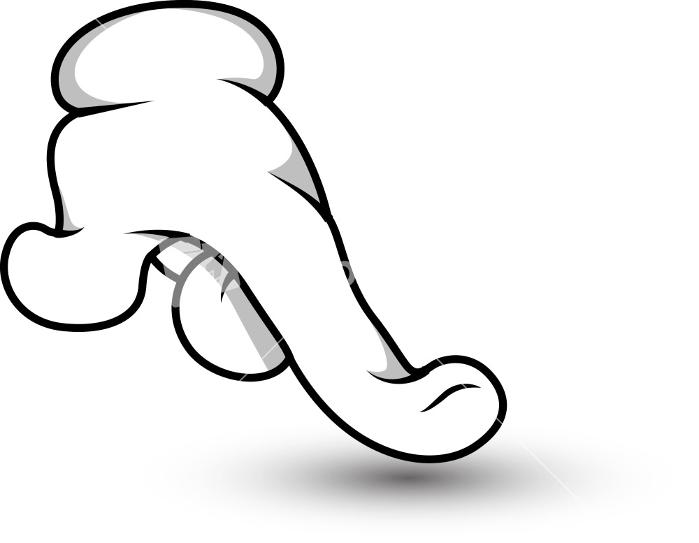 Hand pointing down clipart