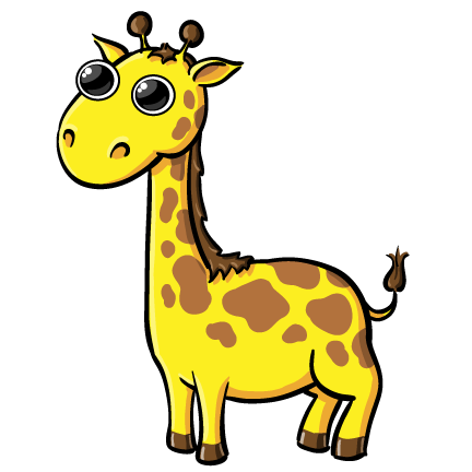 Cute Giraffe Clipart - Tumundografico