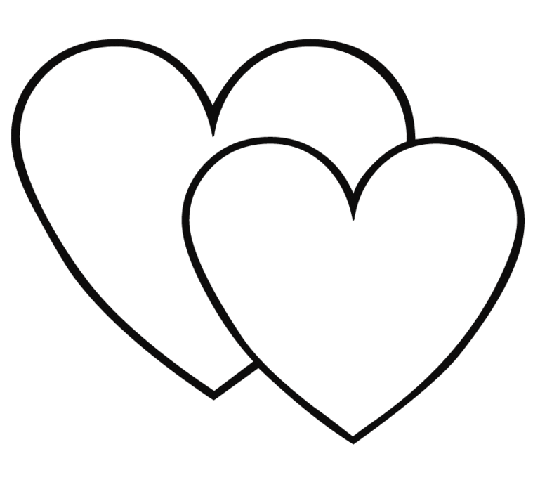 two dolphins heart hearts coloring pages. heart coloring pages ...