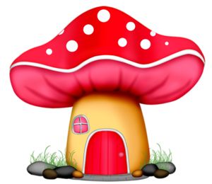 Toadstool house clipart - ClipartFox