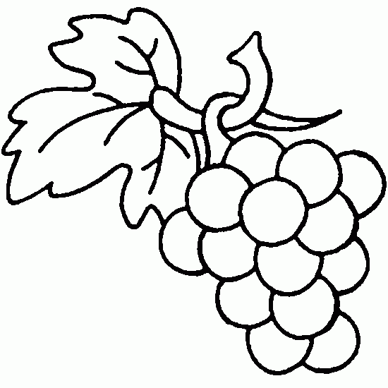 Grapes Coloring Page #19518