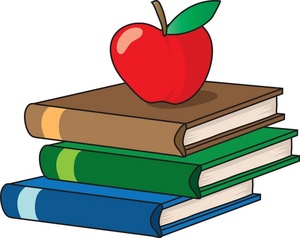 free clipart for teachers textbooks or schoolbooks with an apple ...