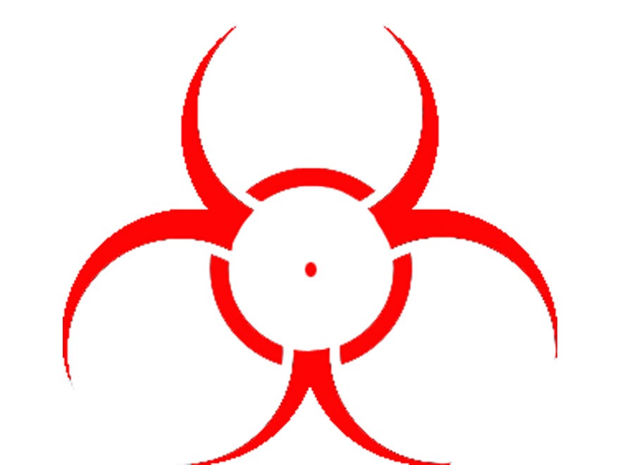 Red Biohazard Symbol - ClipArt Best