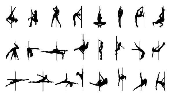 Pole Dancing Clipart