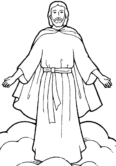 Free black and white clipart of jesus - ClipartFox