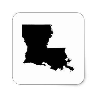 Louisiana Outline Stickers | Zazzle