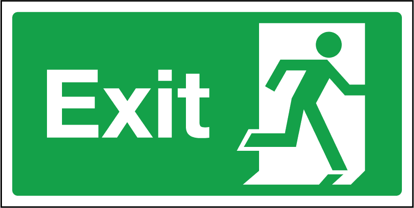 Emergency Exit Signs - ClipArt Best