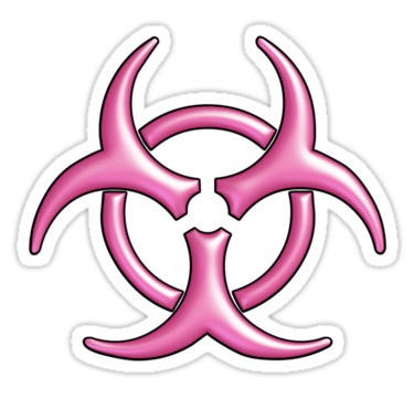 Biohazard Logo (Pink)" Stickers by Colin Wilson | Redbubble