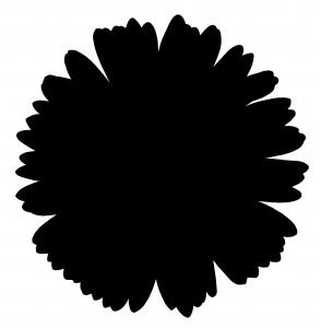 Black Flower Outline - ClipArt Best