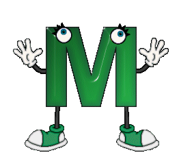 m alphabet animation