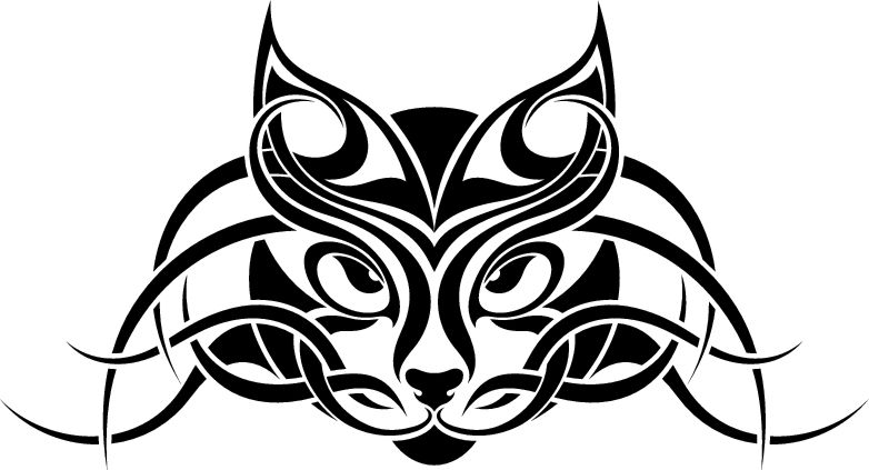 Cat Tribal Tattoo Animal Pictures Free Designs - Free Download ...