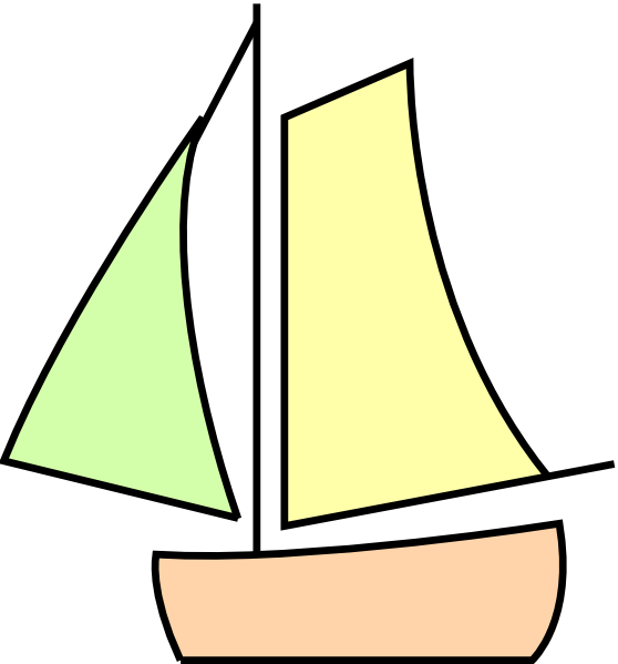 Sailing Boat White clip art - vector clip art online, royalty free ...