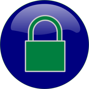 Green Padlock clip art - vector clip art online, royalty free ...