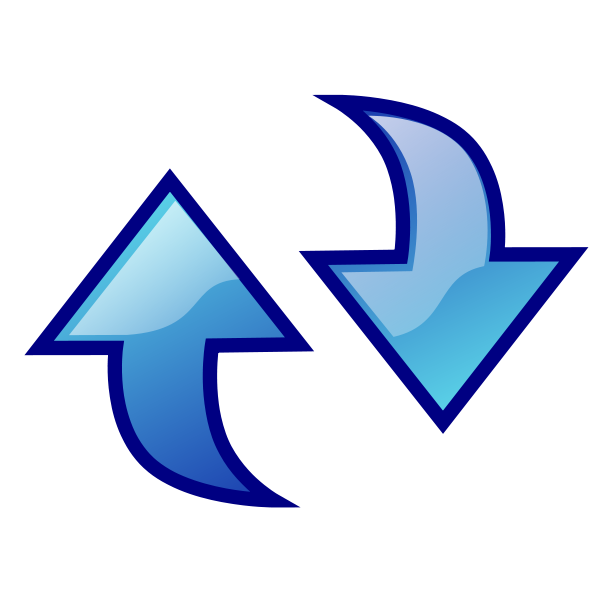 Blue North Arrow - ClipArt Best