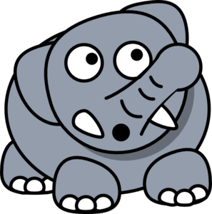 Elephant Drop clip art - vector clip art online, royalty free ...