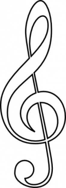 G clef clip art