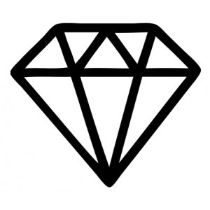 Diamond Outline Vector - ClipArt Best