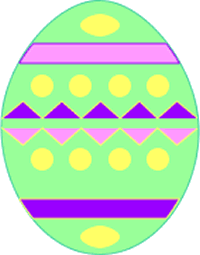 Flowers For > One Easter Egg Clip Art