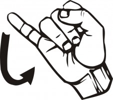 American sign language asl clip art Free vector for free download ...