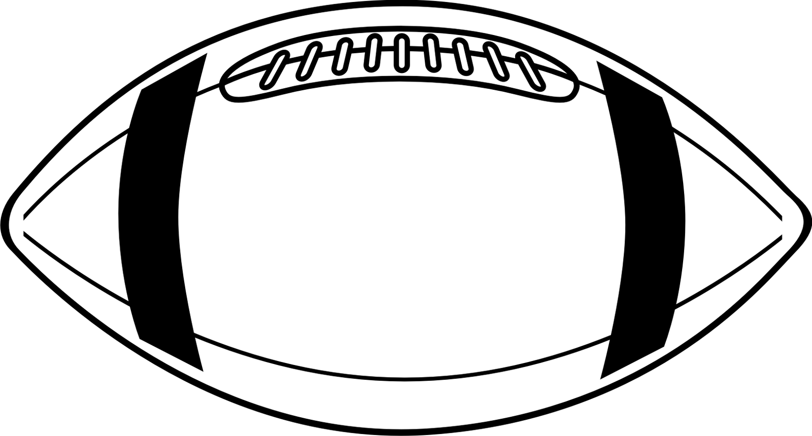 American Football Clipart Black And White - Free .