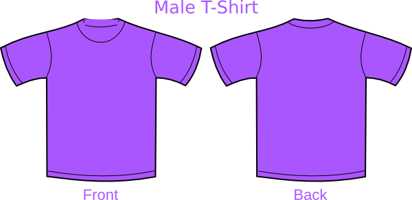 Purple t shirt clipart