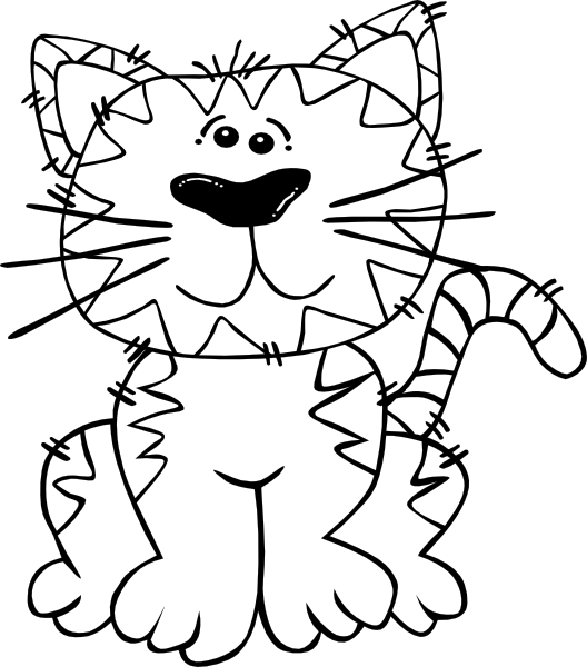 Outline Of Cat | Free Download Clip Art | Free Clip Art | on ...