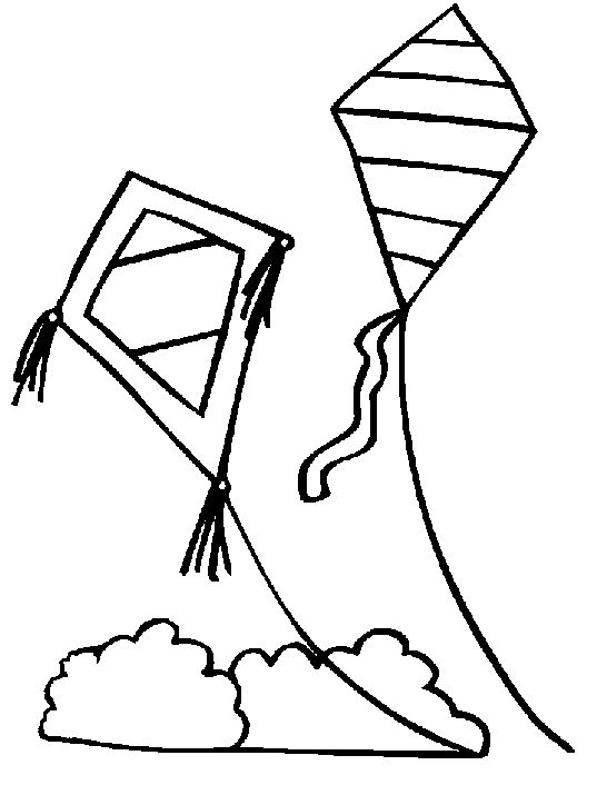 14 kids coloring pages kite | Print Color Craft