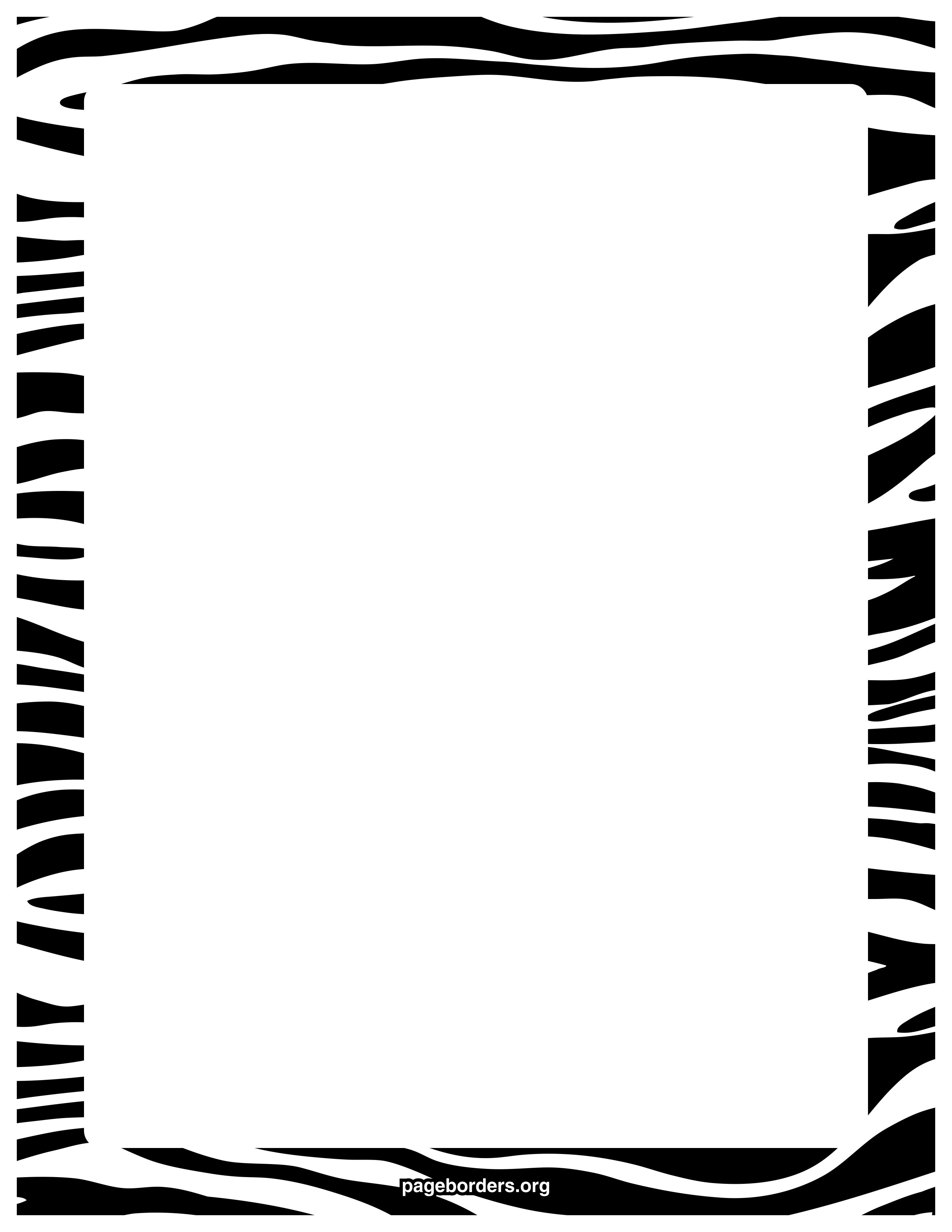 Zebra Print Clip Art