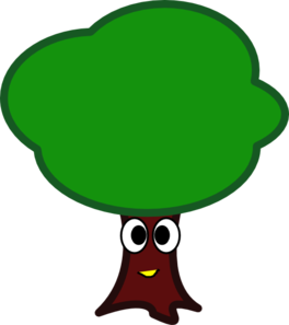 My Tree Face Clip Art - vector clip art online ...