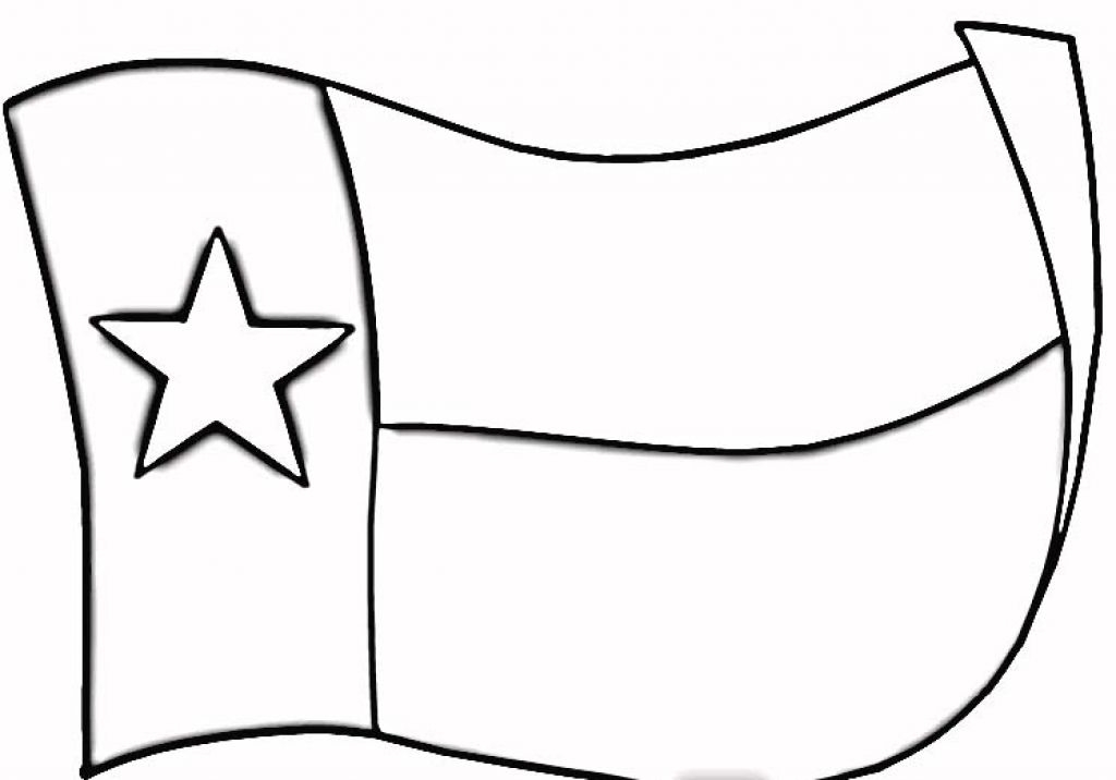 Texas Flag Clipart Black And White