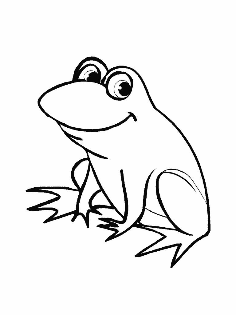 Cute Frog Coloring Pages - Free Clipart Images