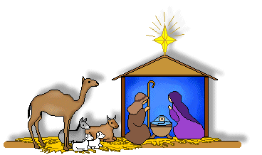Christmas clip art of Nativity dividers and lines nativity