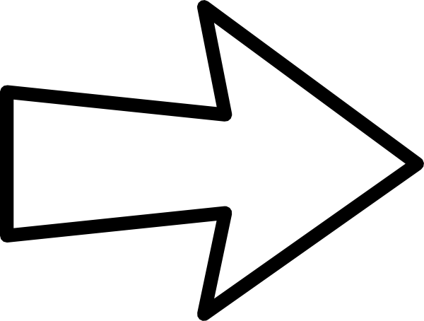 Black and white arrow free clipart