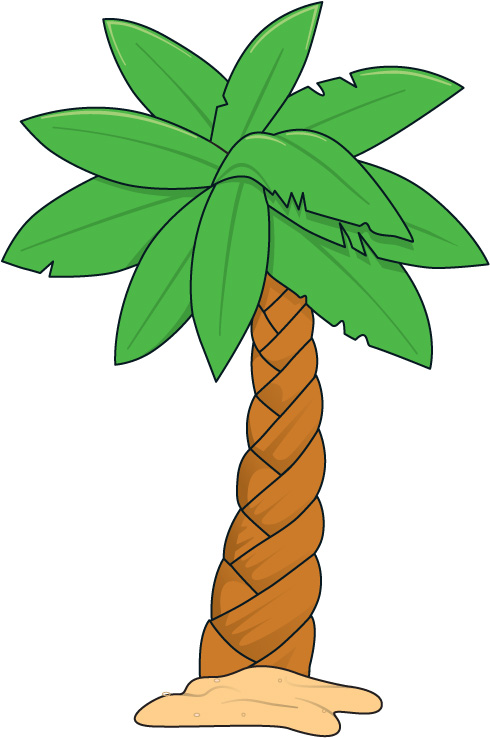 Cartoon Palm Tree Clip Art