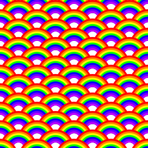 Clipart - Rainbow pattern