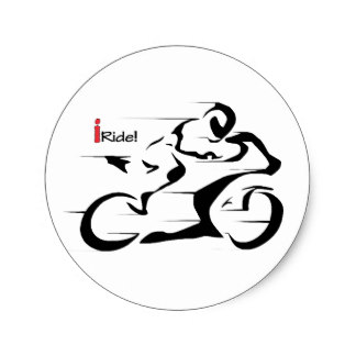 Motorcycle Stunt Stickers | Zazzle