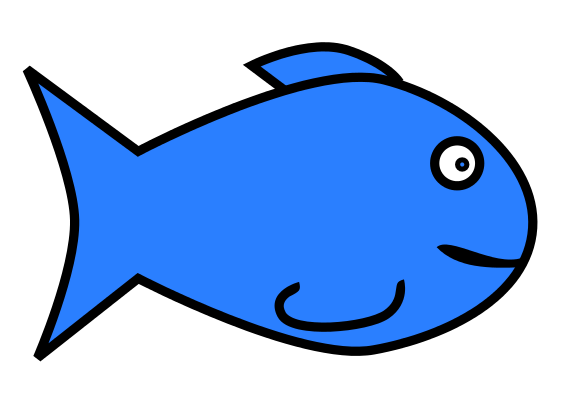 Cartoon fish clip art outline free vector for free download about ...