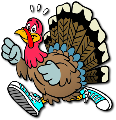 Turkey trot clip art